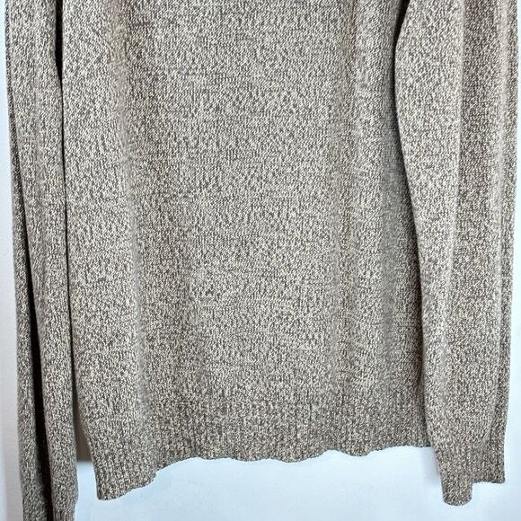 St John’s Bay 100% Cotton Knit sweater mens XL brown 1/4 zip - Picture 7 of 11